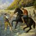 Bathing Horses in the Seine